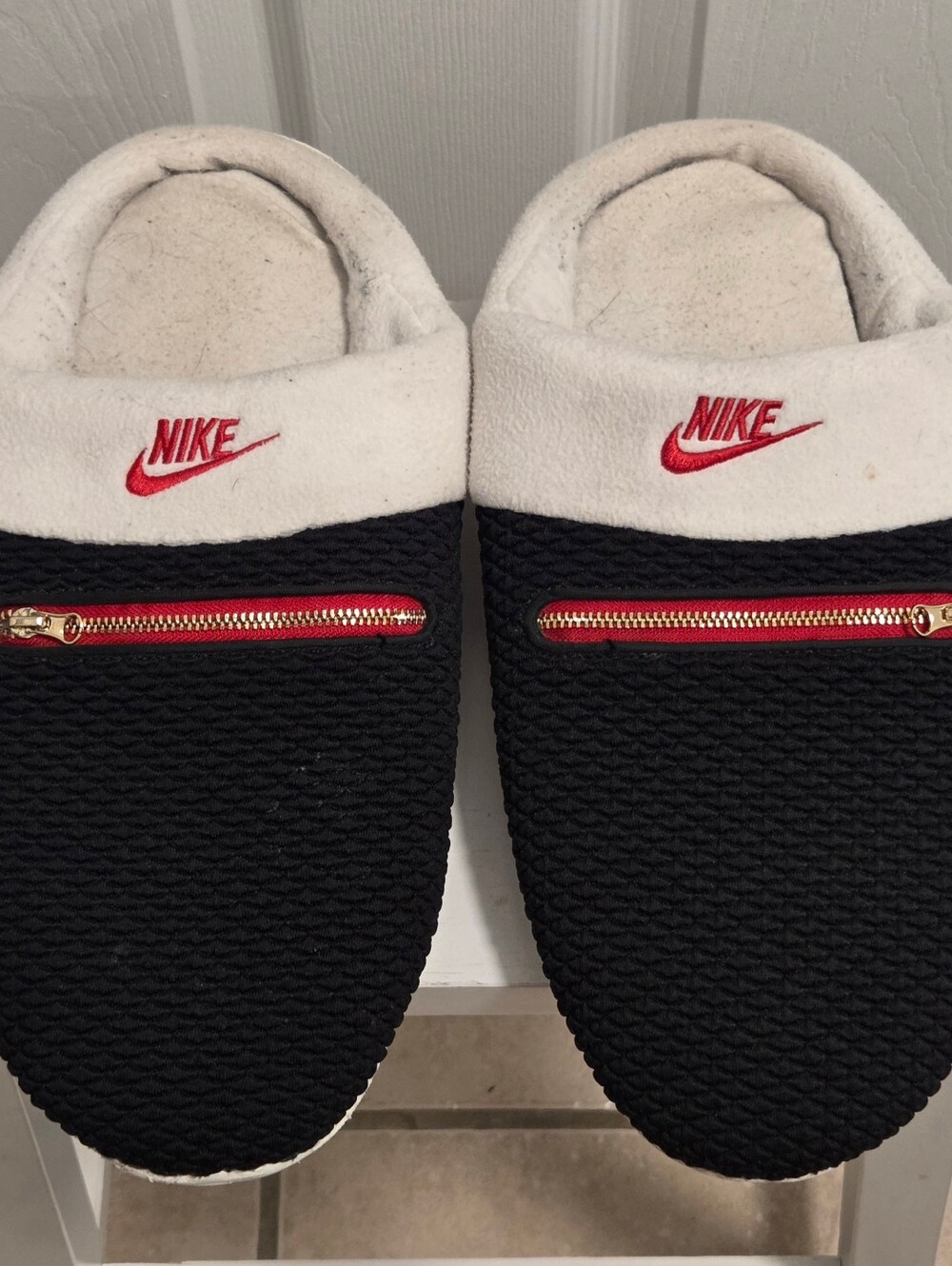 Nike Joe Burrow 'Black Sail University Red' Slippers Slides Unisex Mens Size 13